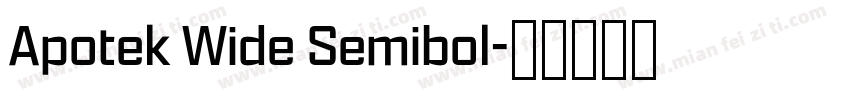 Apotek Wide Semibol字体转换